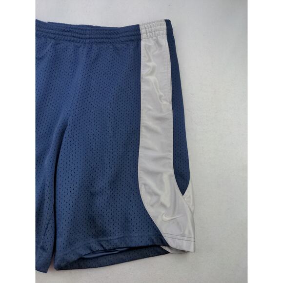 Mens Nike Mesh Athletic Shorts Size M Blue Embroidered Swoosh - Picture 4 of 12